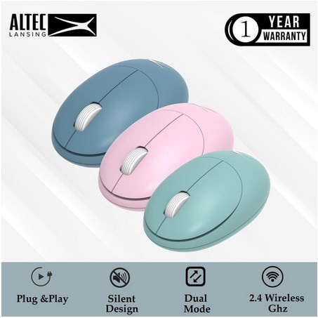 ITSTORE Altec Lansing Mouse Wireless Dual Mode ALBM7335 Bluetooth ALBM 7335 ALBM-7335 Free Include Baterai