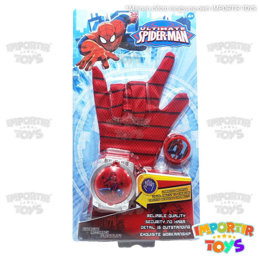 Mainan Spiderman / Sarung Tangan SPIDER-MAN dengan Lampu dan Music