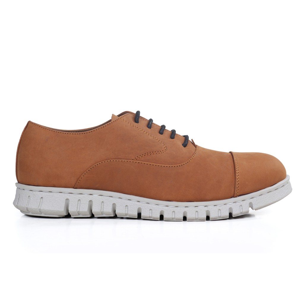 Honorable Golf Tan - Crazy Horse Leather I Sepatu Semi Formal I Sepatu Casual