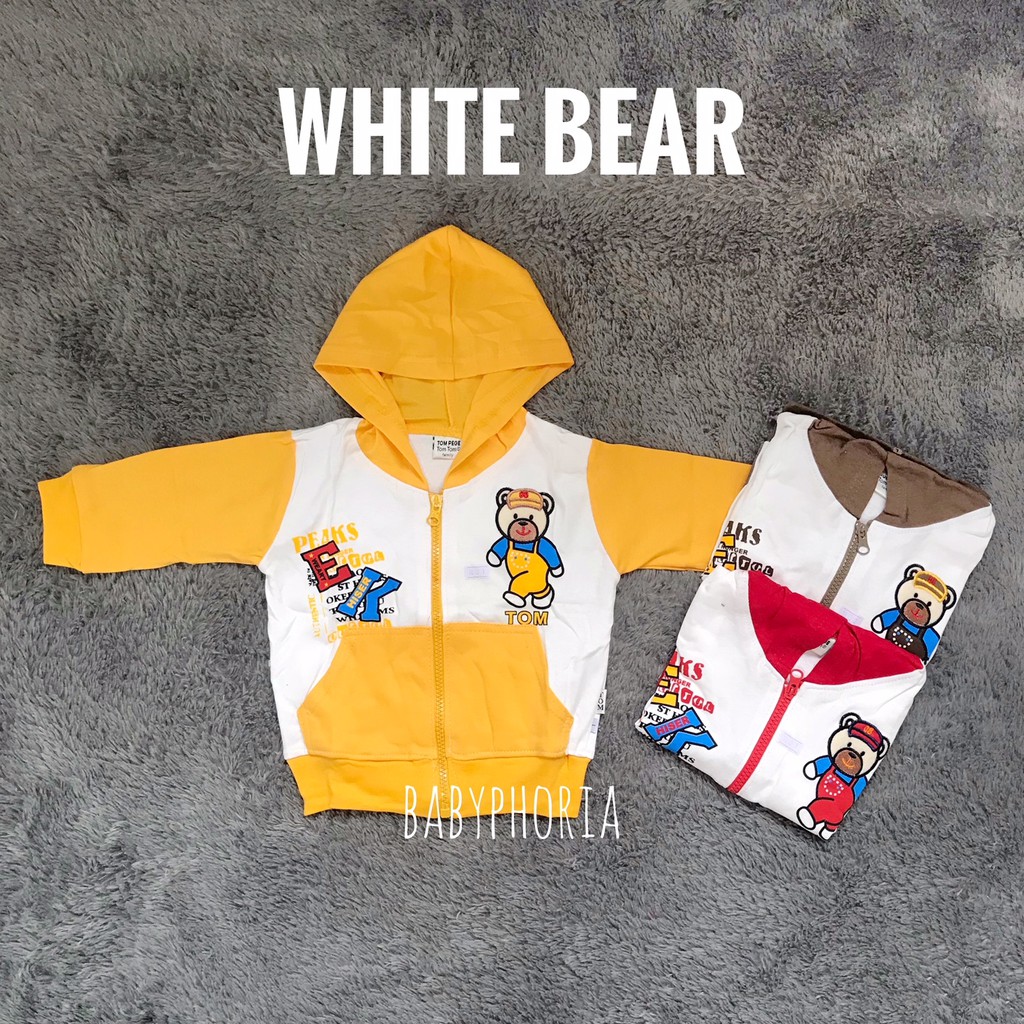 Jaket Topi Bayi Tom Tom Banyak Motif