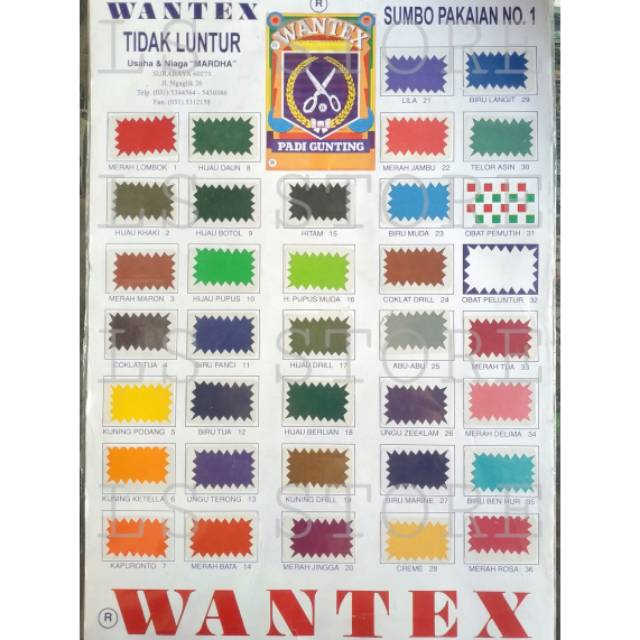 WANTEX WENTER CAP PADI GUNTING PEWARNA SUMBO PAKAIAN DIY TIE DYE