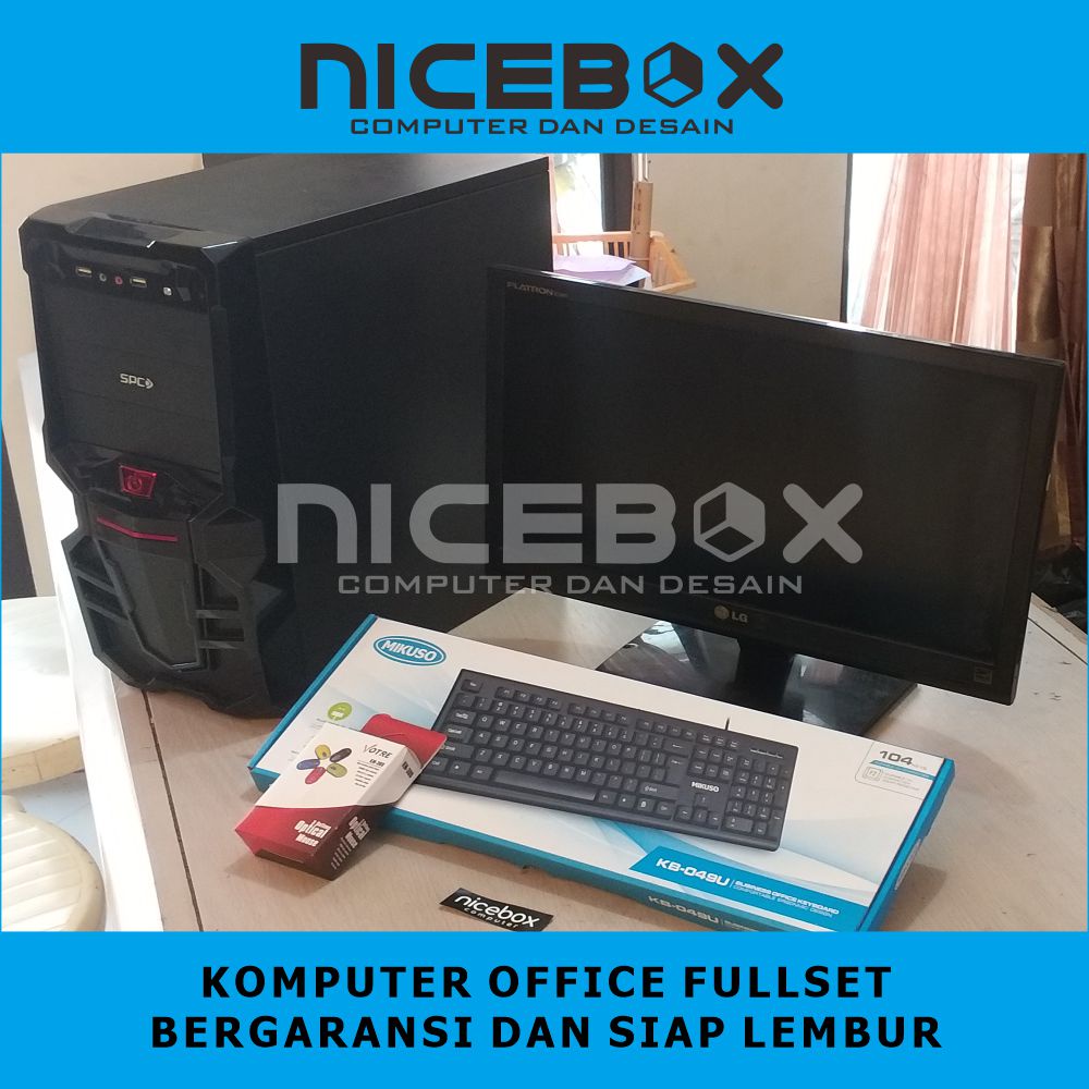 1 Set Komputer Office LCD 16/17inc siap pakai dan siap lembur, bergaransi
