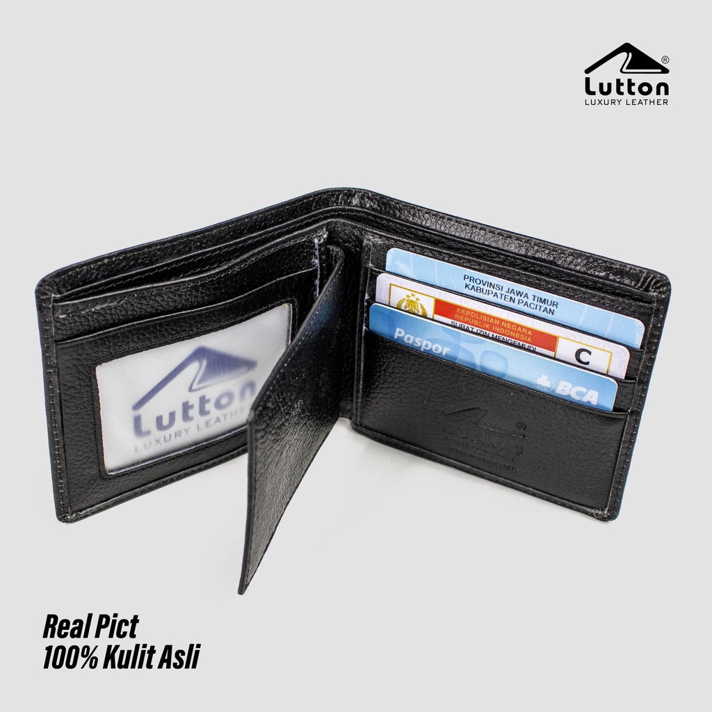 LUTTON - dompet kulit lipat 3 - DOMPET KULIT SAPI ASLI PULL UP &amp; KULIT BUAYA