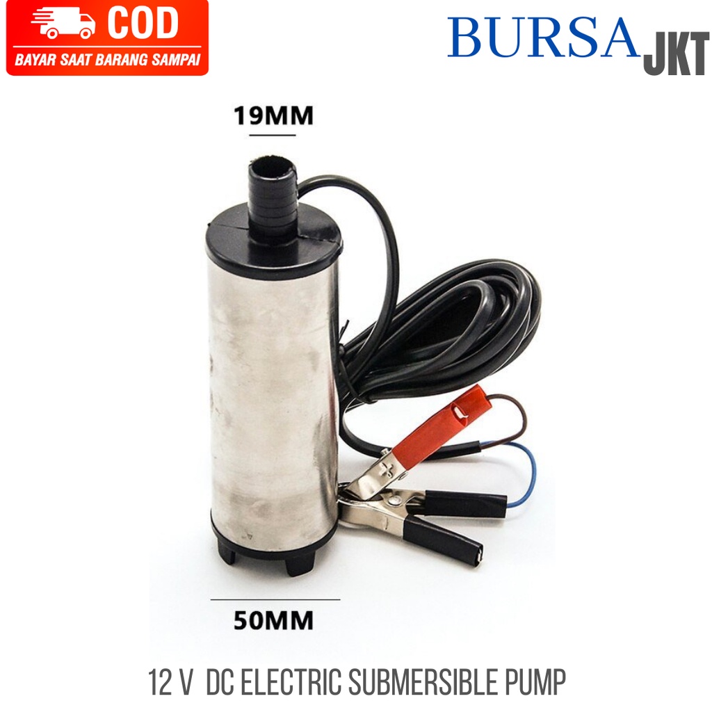 POMPA MINI MINYAK OLI SOLAR AIR DIESEL PUMP CELUP SUBMERSIBLE 12V DAN 24V