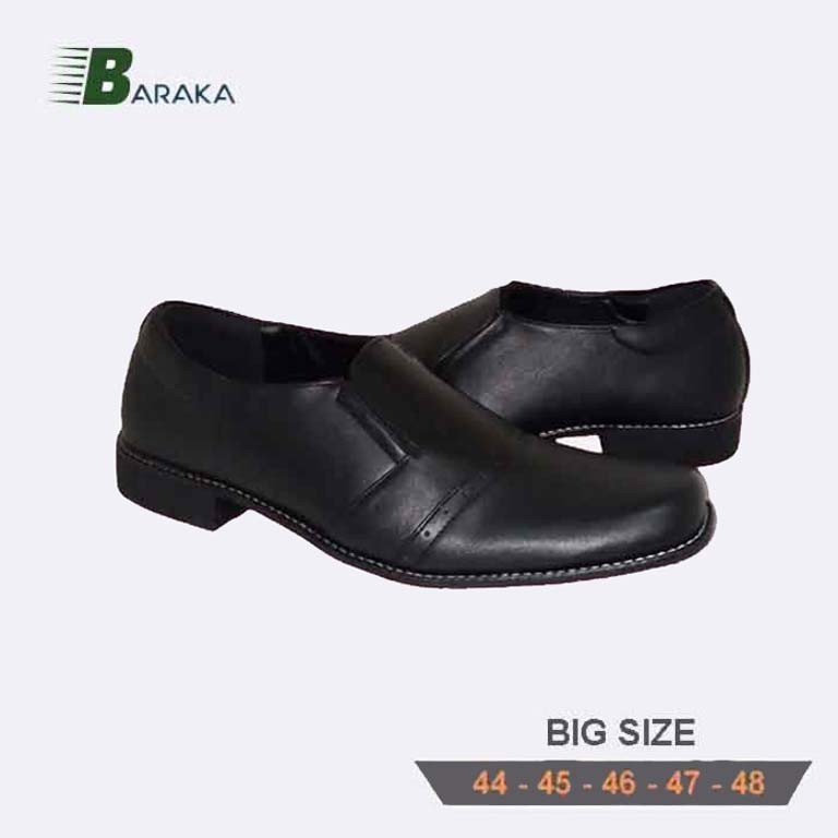 sepatu pria pantofel tanpa tali BIG SIZE 44-48 sepatu ukuran jumbo-besar-gede / sepatu kerja kantor