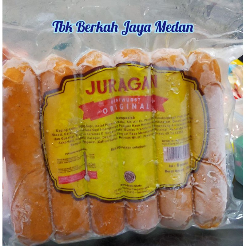 500gr Sosis Juragan/Sosis Sapi/ Sosis Jumbo/Sosis Hot dog