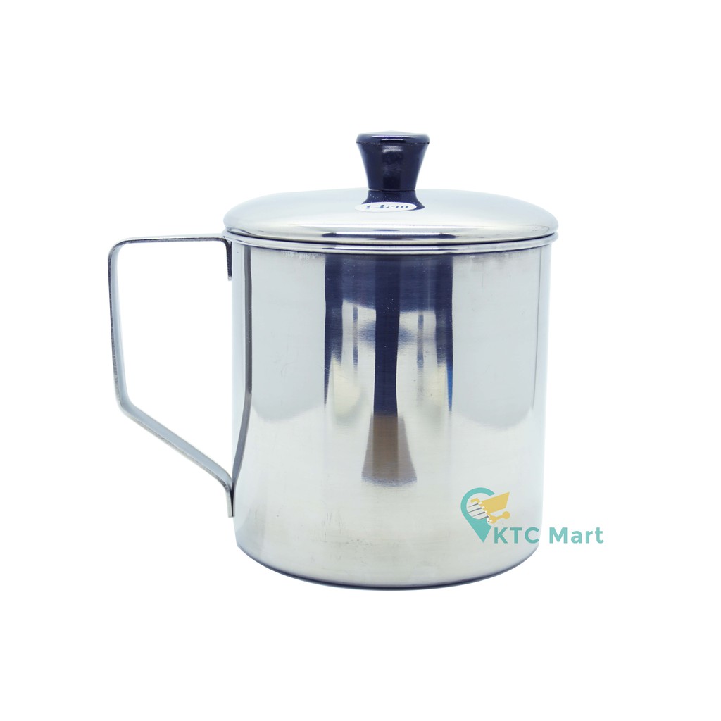 KTCmart - Mug Air Minum TUTUP  Stainless Steel TEBAL/ Gelas Stainless Steel