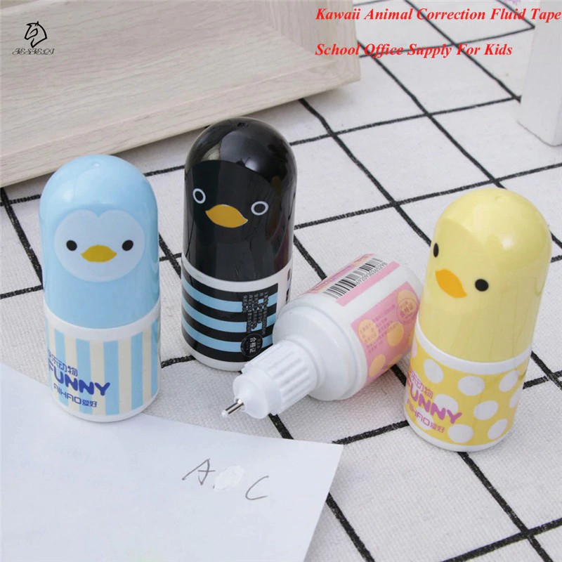 

INDORETAIL | 1 Pcs Kawaii Kaset Koreksi Cairan Koreksi Alat Tulis Kreatif Hewan Kantor Sekolah
