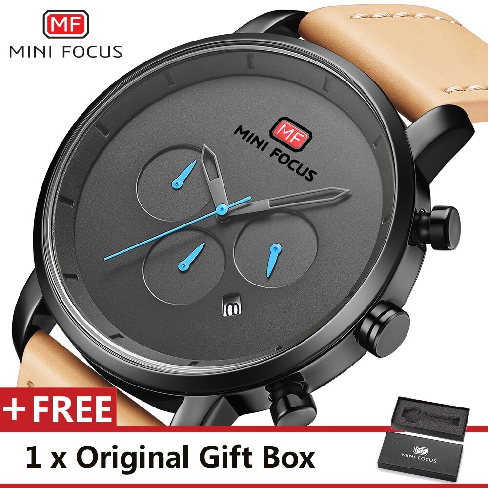 MINI Focus MINI Focus Mf0102gtop Jam Tangan Merek Mewah untuk Pria Fashion Jam Tangan Kuarsa Pria Ol