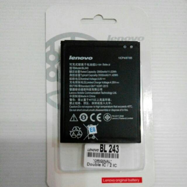 Baterai original Lenovo A7000/A7000+ (BL243)