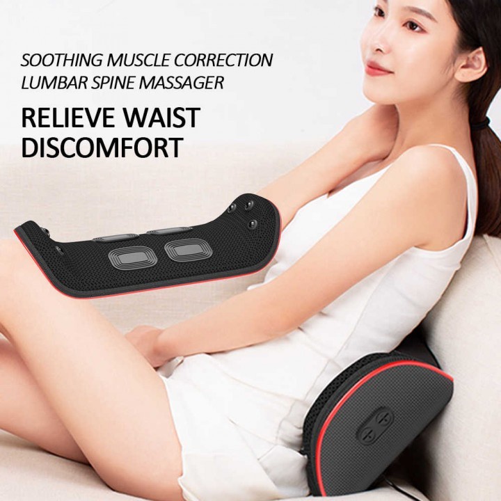 Electric Lumbar Traction Device Heating Massager - Terapi Nyeri Pinggang .wpsku