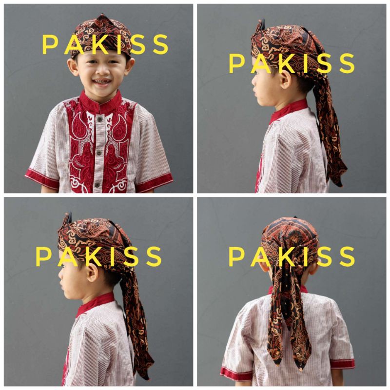 Blangkon Anak Motif Batik Cirebonan - Blangkon Anak Motif Batik 8