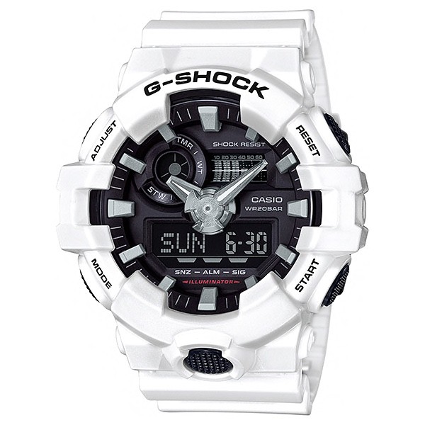 JAM TANGAN PRIA CASIO G-SHOCK GA-700-7A ORIGINAL - GSHOCK GA700 PUTIH
