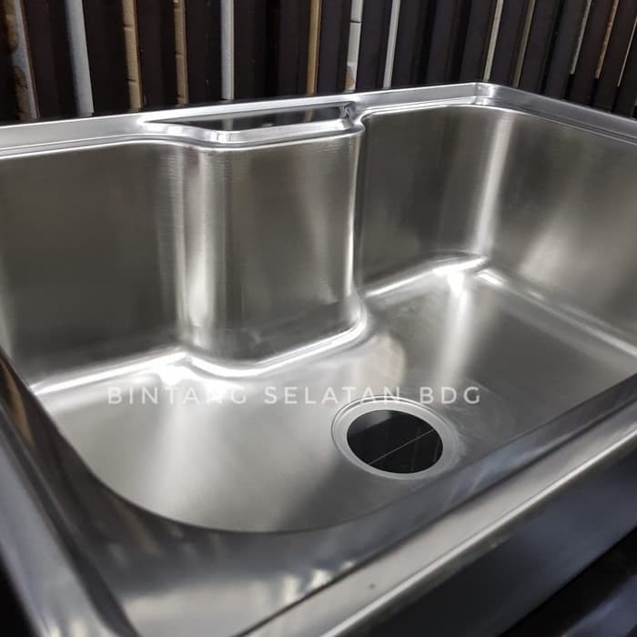 BAK CUCI PIRING KITCHEN SINK STAINLES 1 BOWL 1 WING TS7050 70X50X20 CM