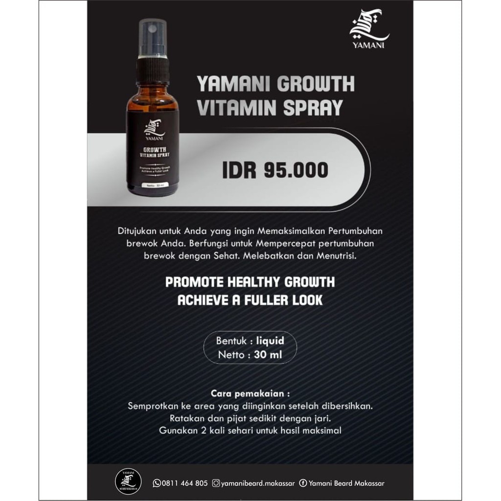 Yamani Growth Vitamin Spray