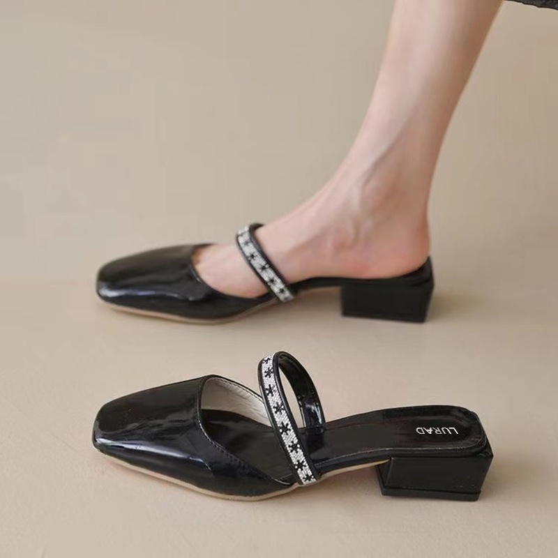 Sepatu Wanita Original Fashionable High Quality Import Sepatu Bagus Stylist Sandal Cewek Cantik Slip On Mules