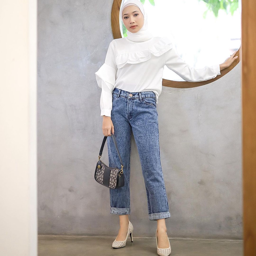 CELANA CUTBRAY JEANS - CELANA CUTBRAY WANITA - CELANA PANJANG WANITA - CELANA JEANS MURAH KEKINIAN