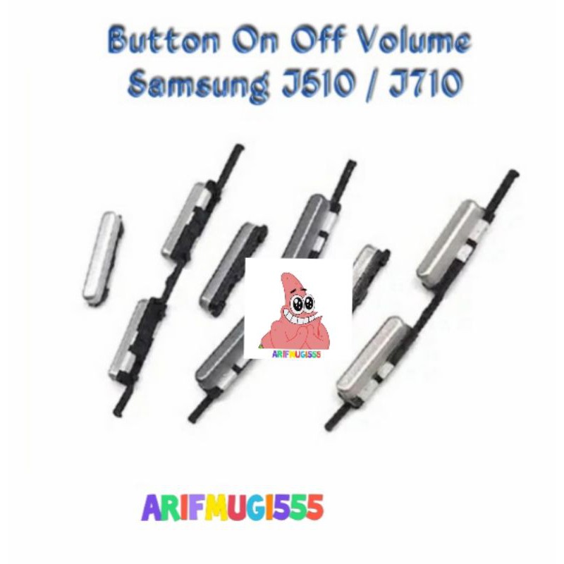 Tombol luar on off Volume Samsung J7 J710 2016 Ori