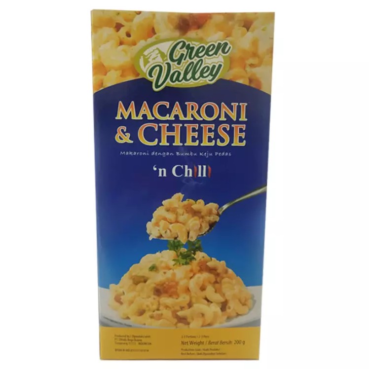 

GREEN VALLEY MACARONO & CHEESE N'CHILLI 200GR