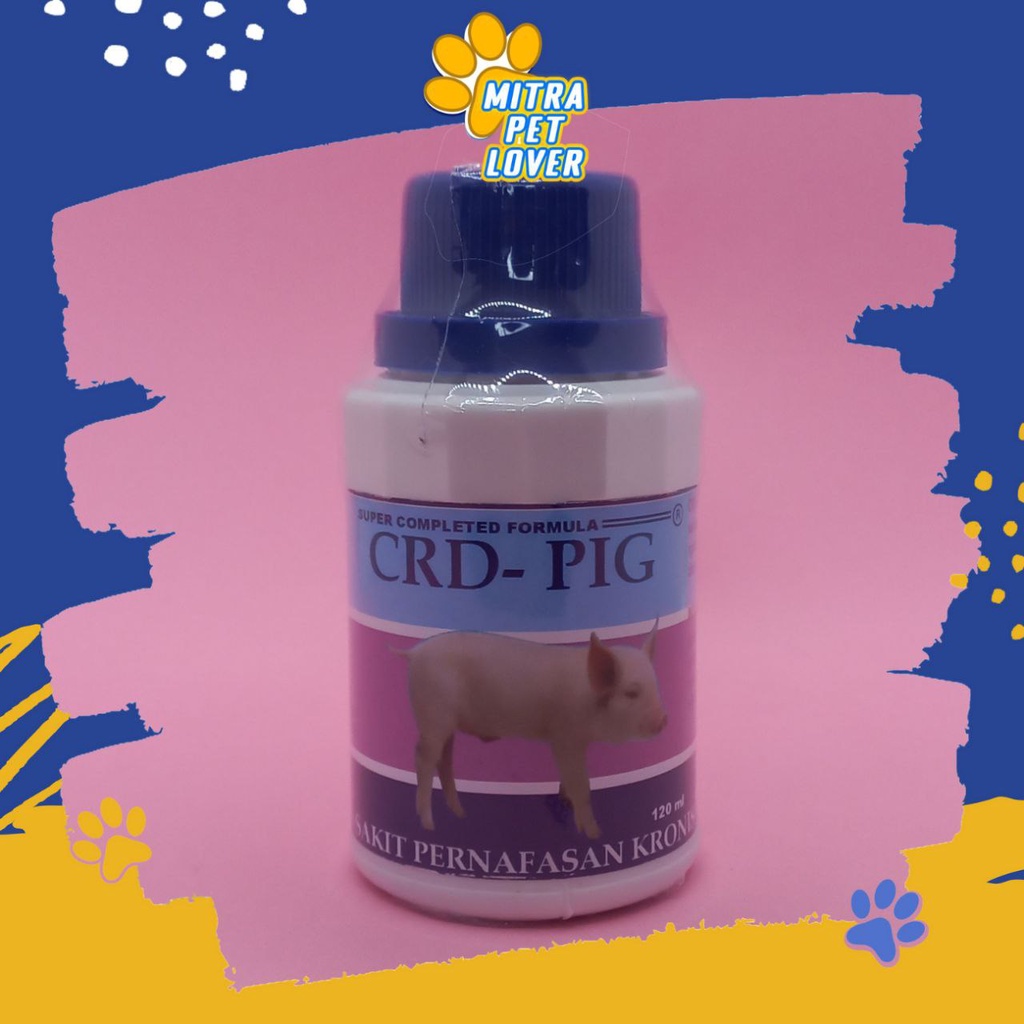 OBAT INFEKSI PERNAFASAN BABI - CRD PIG 120ML ORIGINAL - MENGATASI SAKIT PILEK NGOROK ASMA KRONIS PADA BABI - PET ANIMAL - MURAH GARANSI KUALITAS ASLI - HEALTHCARE &amp; VETERINARY TAMASINDO KESEHATAN &amp; VITAMIN C TERNAK HEWAN BINATANG PELIHARAAN MITRAPETLOVER