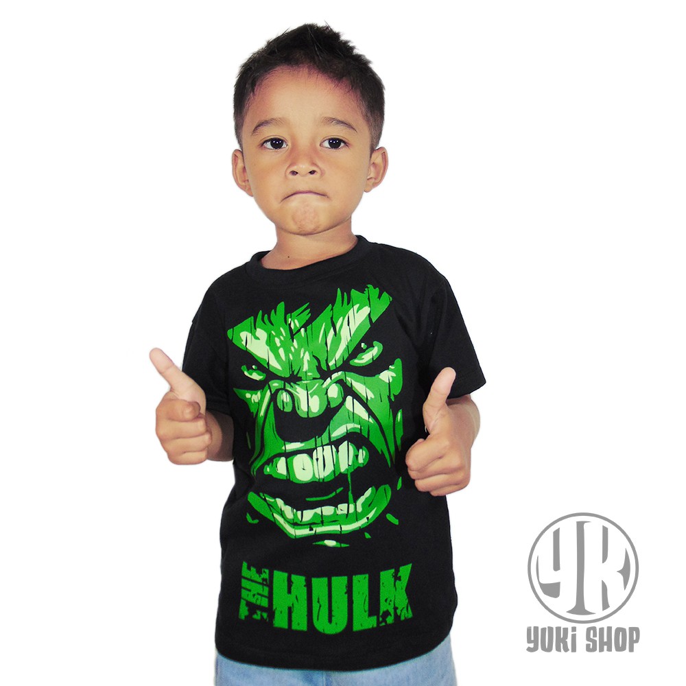 BAJU KAOS  ANAK  SUPERHERO Hulk  Avengers Litte Kids Usia 1 6 