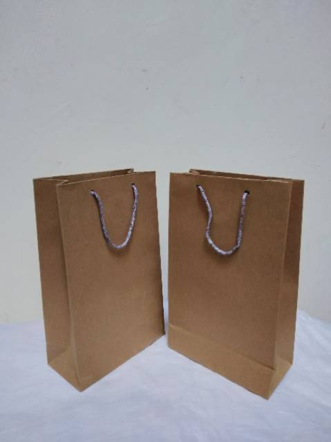 Paperbag/tas kertas wafer + teh pucuk UK 15x8x25