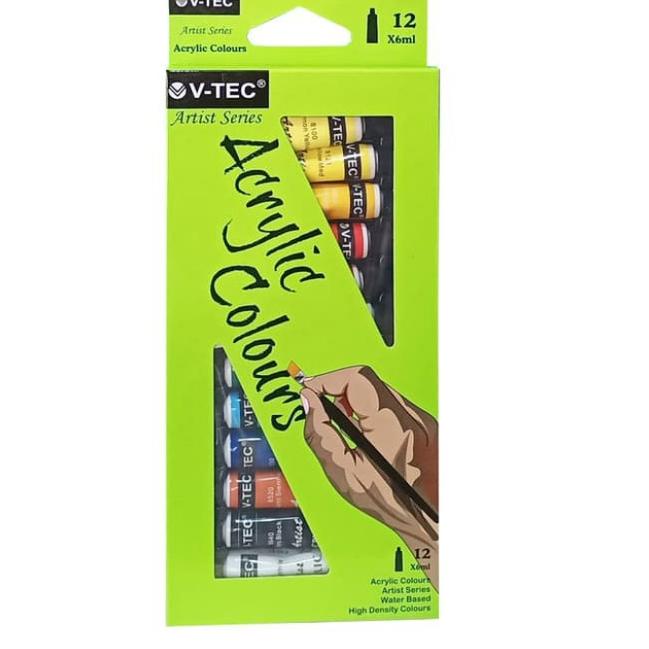 

Jual Murah V-Tec Acrylic Color Set 12 - VT-612/A Isi 12 x 6ml / Cat Akrilik V-TEC 12 warna 655HYBC