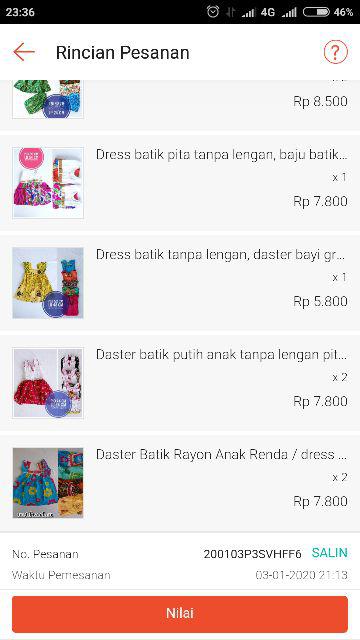 Daster Batik Putih Anak Tanpa Lengan Pita, Grosir Baju Batik Anak Lucu Murah