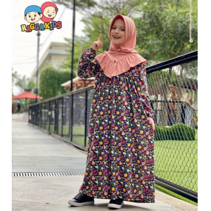 RAGGAKIDS Gamis Anak kaos couple gamis ibu anak RG47 RGD47