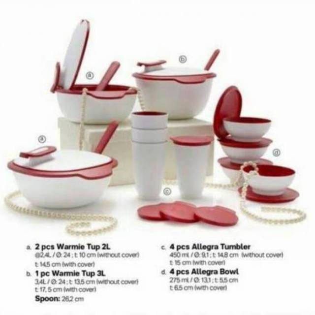TUPPERWARE WARMIE TUP SET