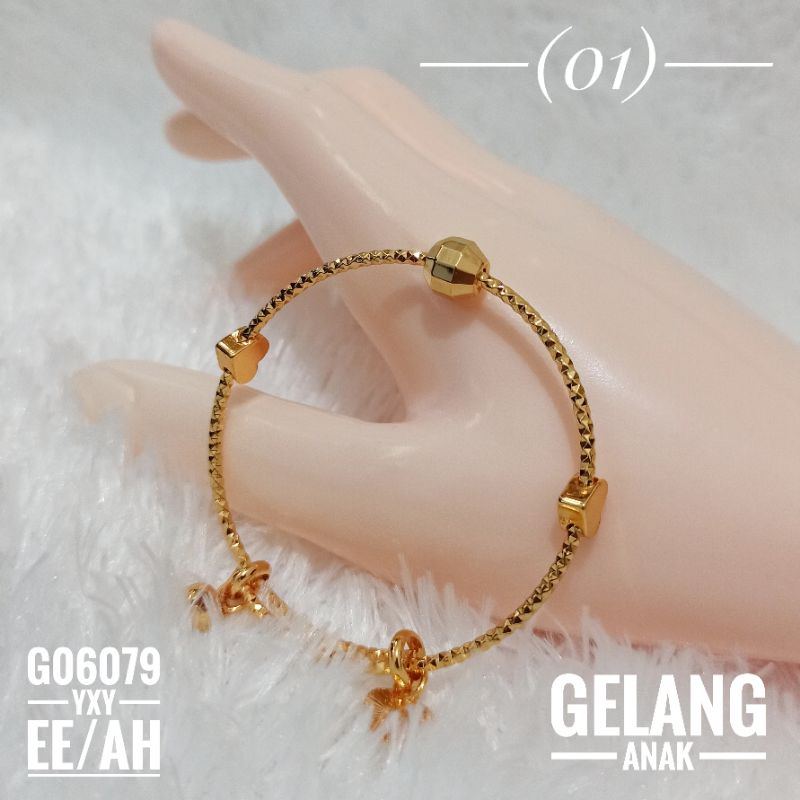 Gelang Bangle Anak Yaxiya Gold G06079