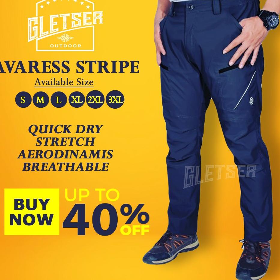 Buruan Belanja CELANA GUNUNG PRIA PANJANG QUICK DRY HIKING STRECH OUTDOOR CELANA TACTIAL PANJANG AVARESS STRIP AVARESS STRIP