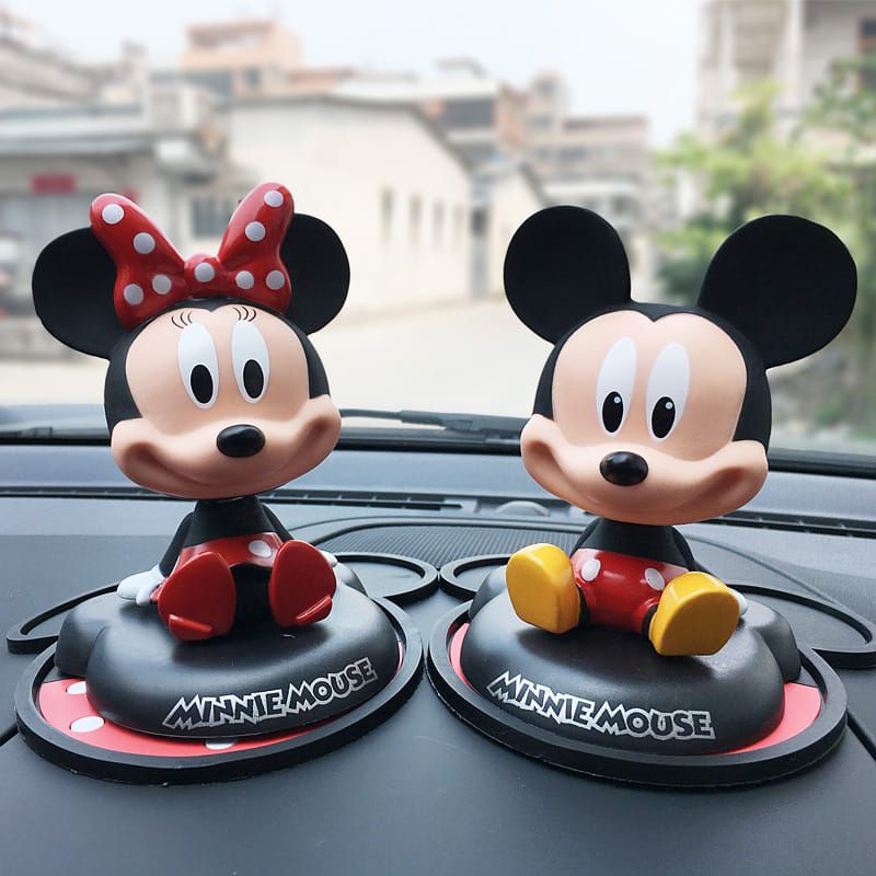 Miniatur Mickey Mouse Minnie Mouse / Hiasan Dashboard Mobil Mickey Mouse / Pajangan Kue Mickey Mouse