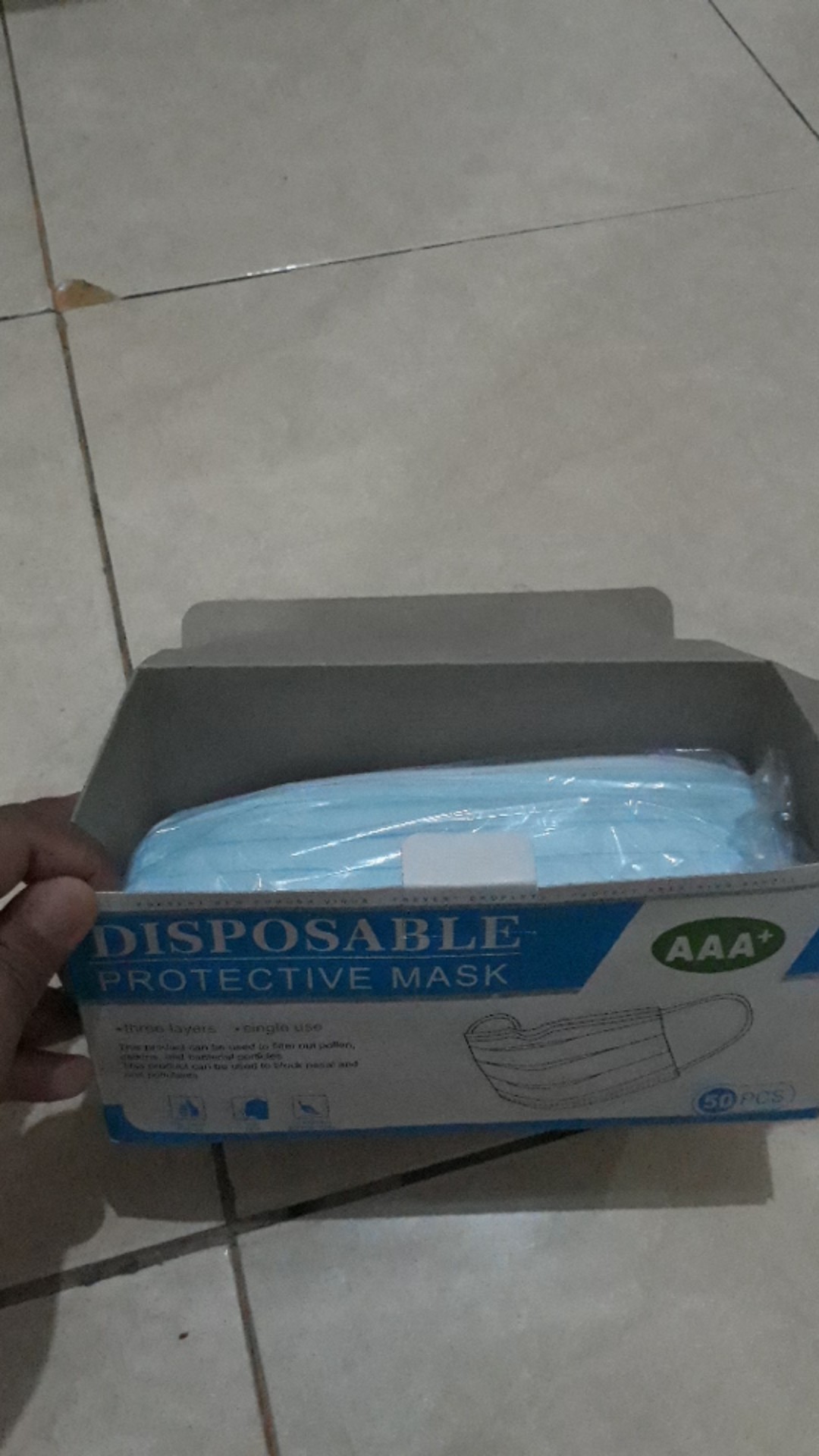 [promo] Masker Earloop 3 Ply Isi 50 Pcs - Disposable 3ply