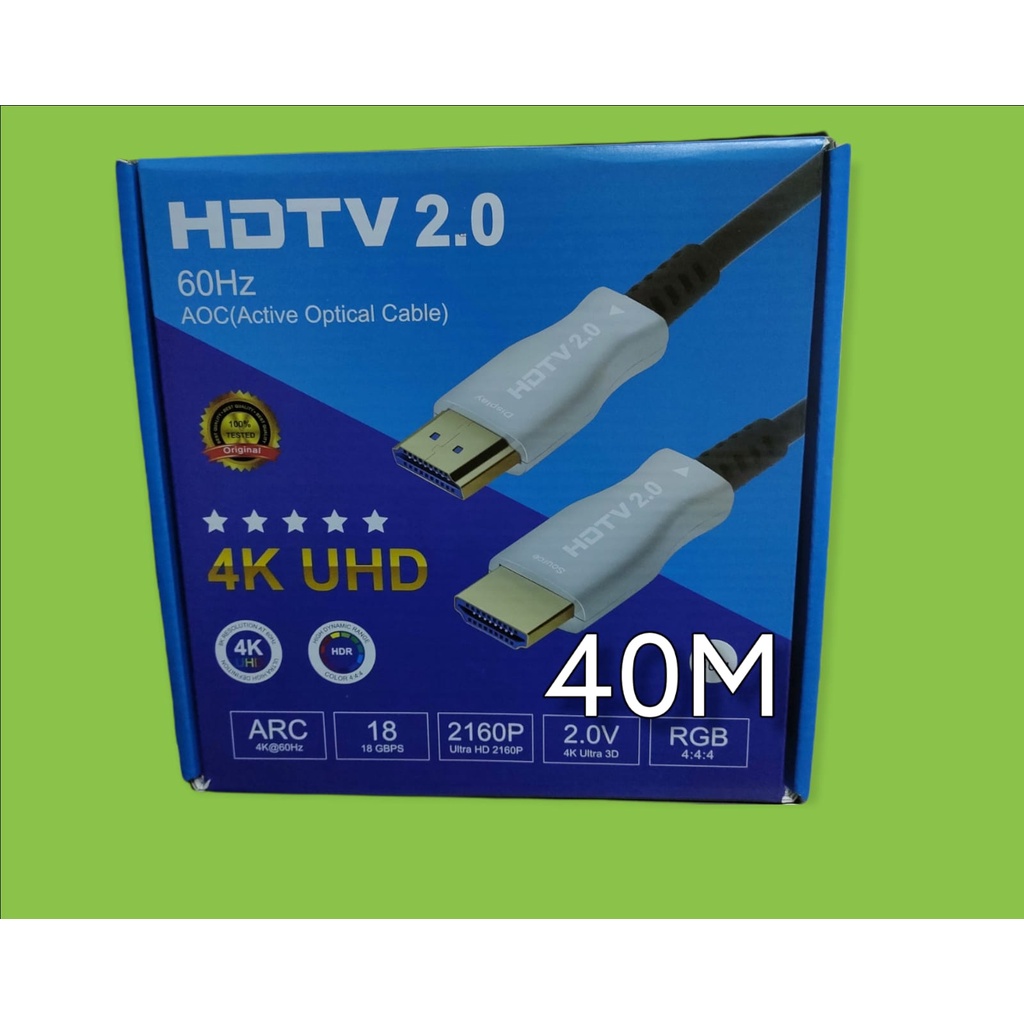 KABEL HDMI FO FIBER OPTIC 40 METER V2.0 4K