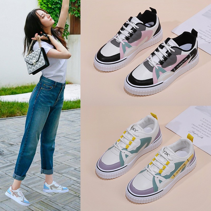 {COD/BAYAR DITEMPAT} DF-499 SEPATU IMPORT SNEAKER WANITA MODEL KOREA ULZZANG TERBARU