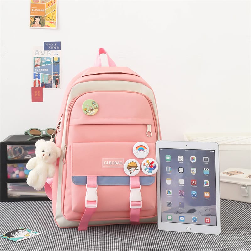 TAS RANSEL WANITA BACKPACK SEKOLAH SMA FASHION KOREA ANTI MALING CEWEK