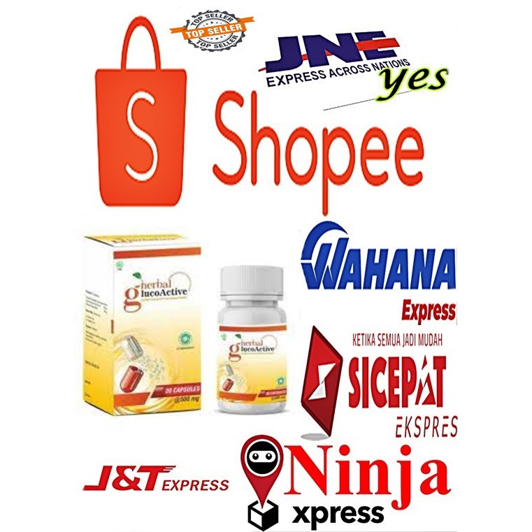 GLUCOACTIVE Asli original Herbal Obat Diabetes Terbaik - glucoactive herbal alami - BELI 3 BONUS 1