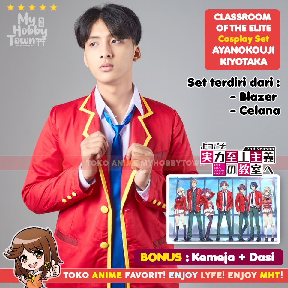 Kostum Cosplay Anime Classroom Of The Elite Ayanokouji Kiyotaka