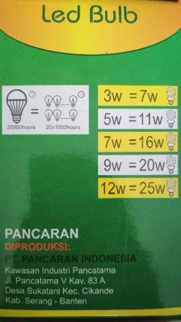 Led Bulb 9 watt