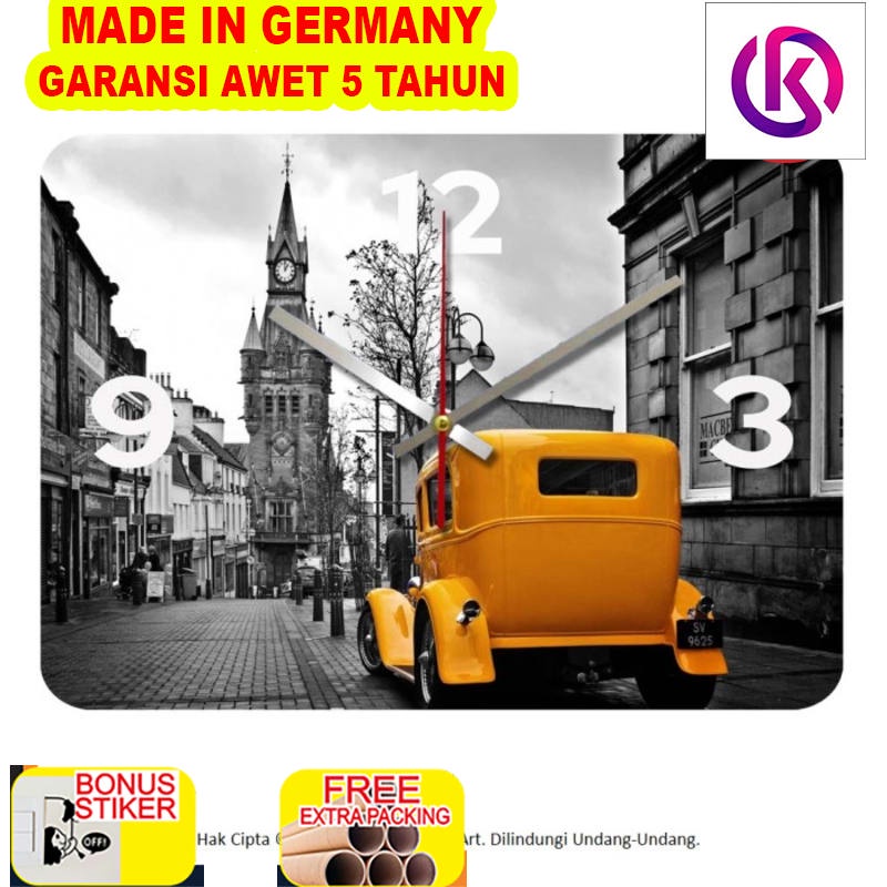 

Grosir Jam Dinding Unik Artistik - YellowTaxi Wall Clock