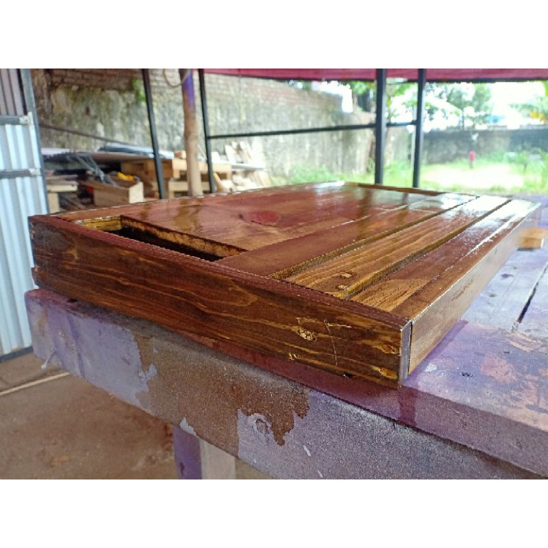 pedalboard kayu untuk efek gitar dan bass