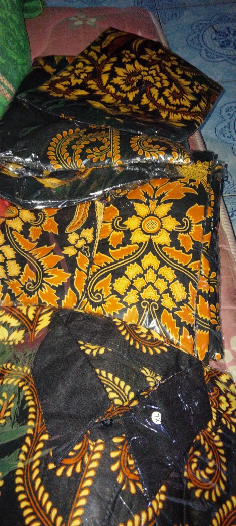 Batik Couple Keluarga Sania Ruffle Ori Ndoro Jowi Dnt Manggar Sogan