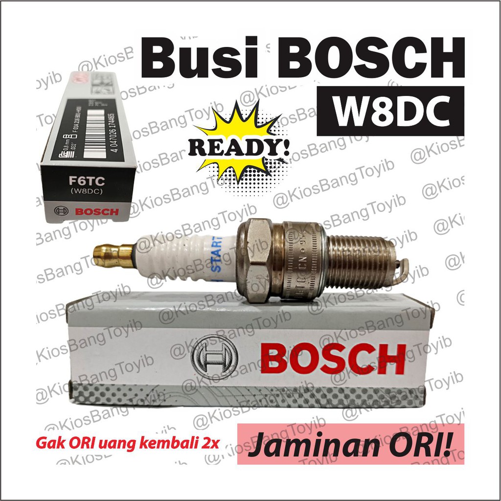 【𝐁𝐎𝐒𝐂𝐇】Busi Spark Plug Motor Matic Bebek Honda Yamaha Grand Supra Beat Vario Scoopy // Potong Rumput