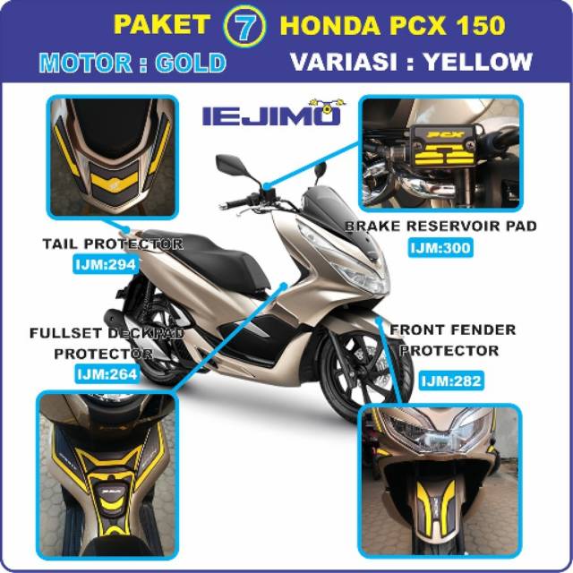 PAKET BODY PROTECTOR HONDA PCX  150  AKSESORIS HONDA PCX  