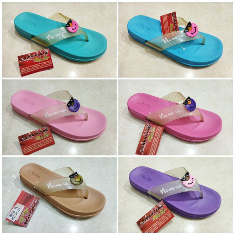 Sandal Jepit Wanita New Era Karakter Kartun