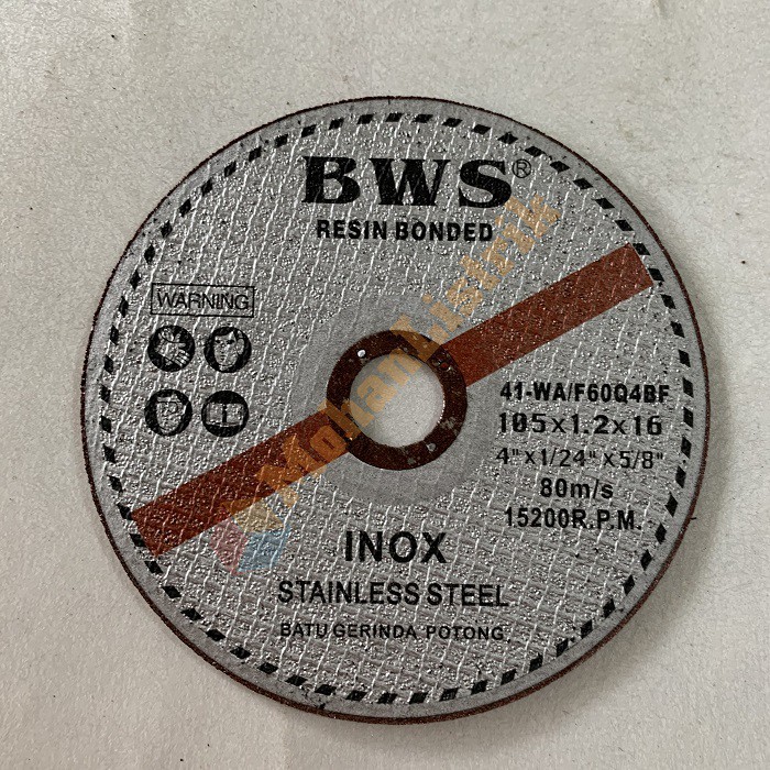 BWS Mata Pisau Batu Gerinda Potong Besi - Cutting Disc Stainless 4&quot;