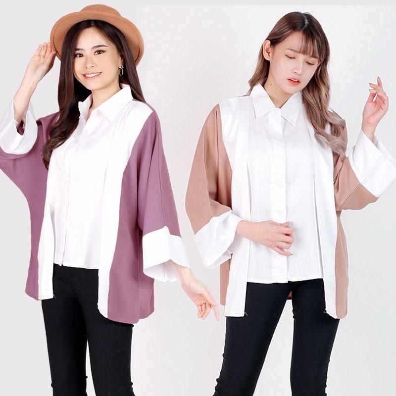 KEMEJA BIG SIZE JUMBO WANITA Fashion Korea 2022 Baju kerja kantor pesta