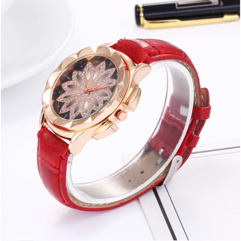 Jam Tangan Wanita SPIN DIAMOND 02 Korea Fashion Women Analog Watch Jam cewe