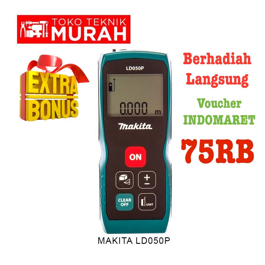 Makita LD 050 P / LD050P - Alat Pengukur  Laser Digital